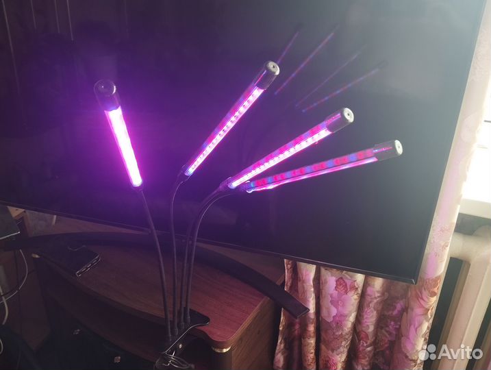 Фитолампа для растений полный спектр, 4 светильник