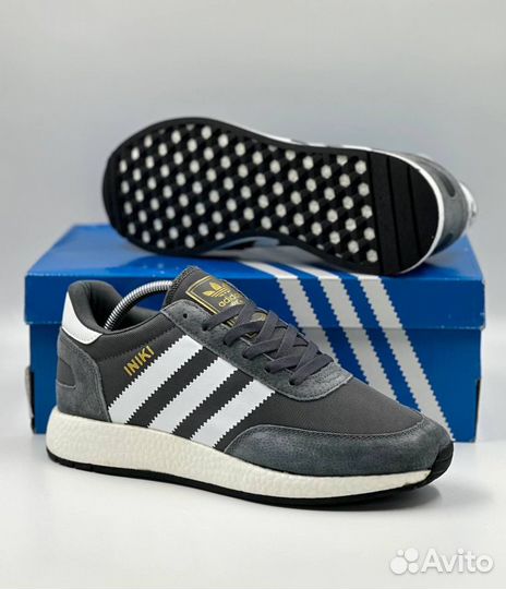 Adidas Iniki серые мужские 41-46