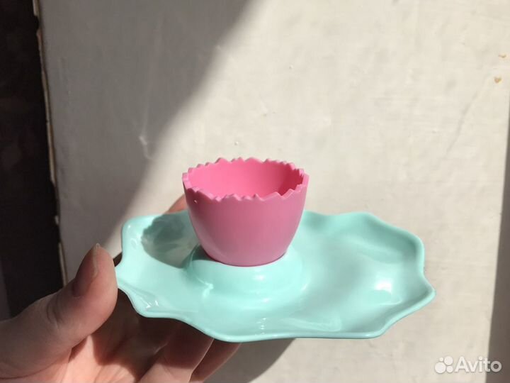 Подставка для яиц с тарелкой 2 шт посуда