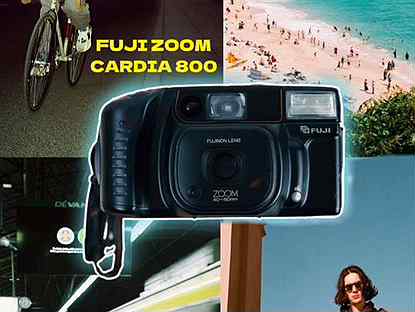 Фотоаппарат мыльница пленочный fuji zoom cardia800