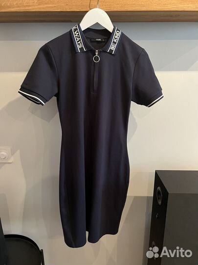 Платье темно-синее colin's обтягивающее