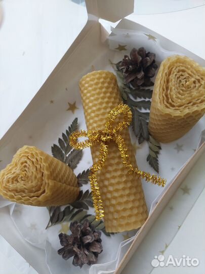 Набор свечей из вощины