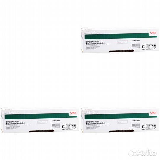 Картридж OKI 45807119-45807102-3PK 1416057