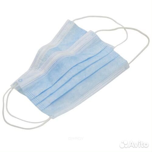 Маски одноразовые медицинские трехслойные