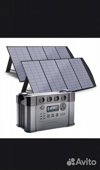 Электростанция 2400вт с солнечными панелями