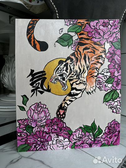 Картина акрилом на холсте