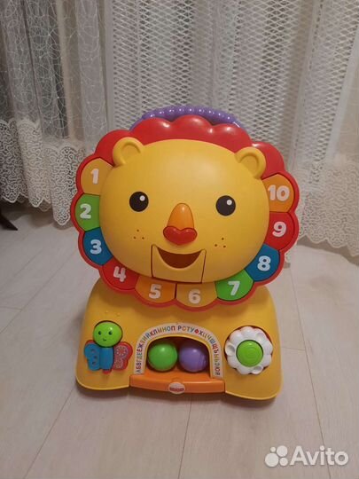 Каталка-ходунки львенок fisher price
