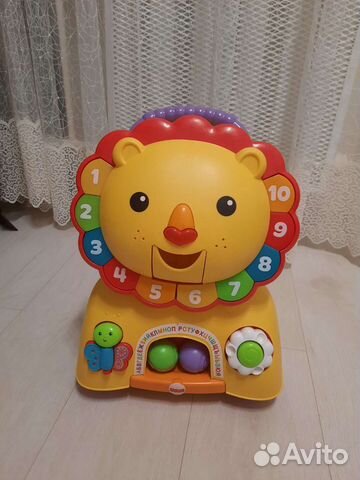 Каталка-ходунки львенок fisher price