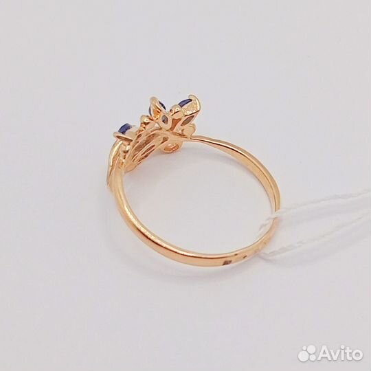 Золотое кольцо с камнем 17,5р