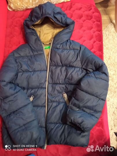 Пуховик для мальчика 140 Benetton
