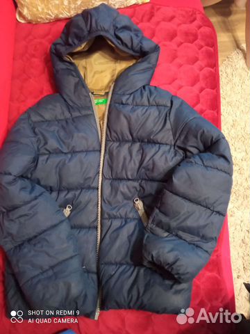 Пуховик для мальчика 140 Benetton