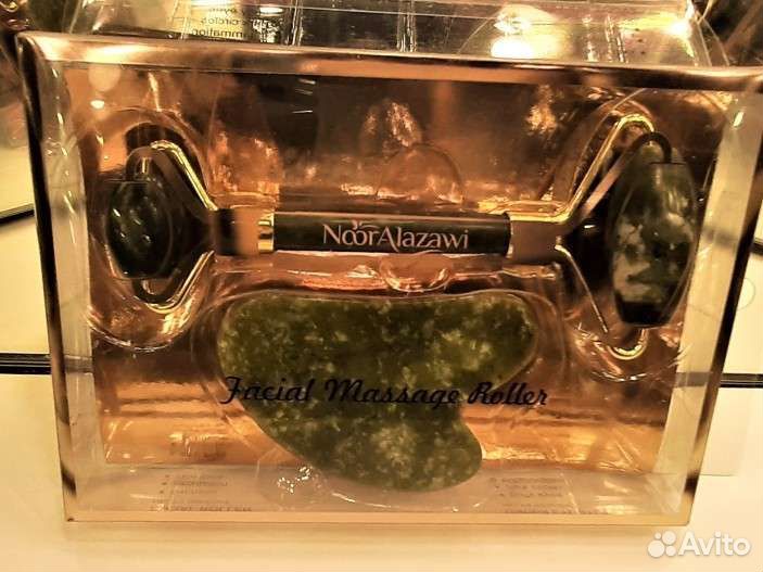 Набор для массажа лица, скребок + массажер