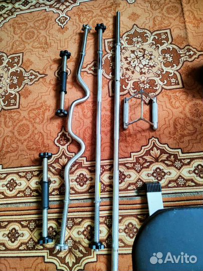 Штанга гриф блины скамья