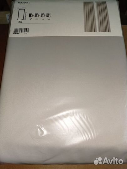 Гардины Икеа Майгулл светло-серые