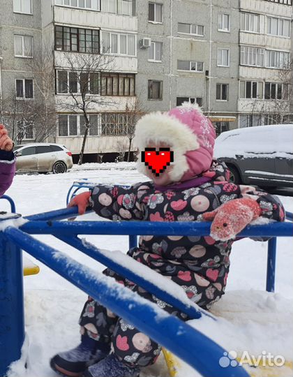 Шапка зимняя для девочки 1,5 -2 года