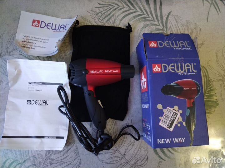 Фен складной дорожный новый dewal