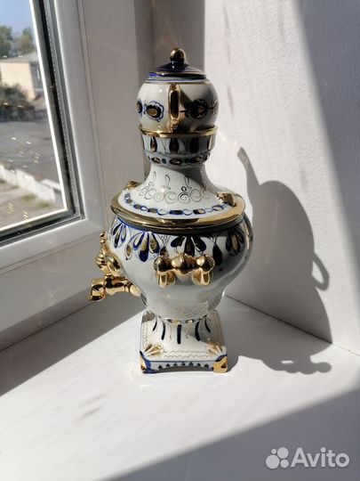 Самовар фарфор Гжель СССР