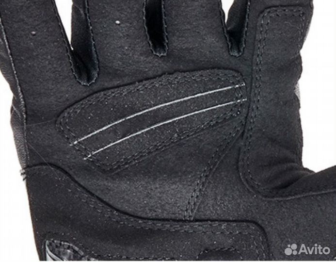 Мотоперчатки комбинированные кожа текстиль