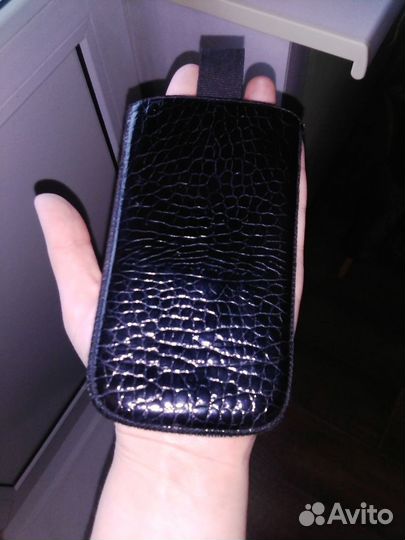 Чехол кожаный. Размер 7.5 * 14 см