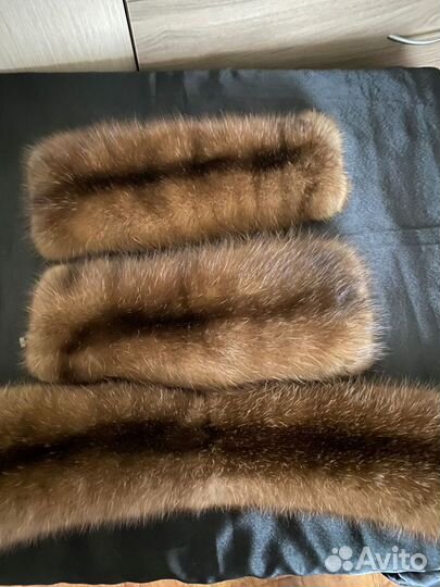 Соболь воротник и манжеты