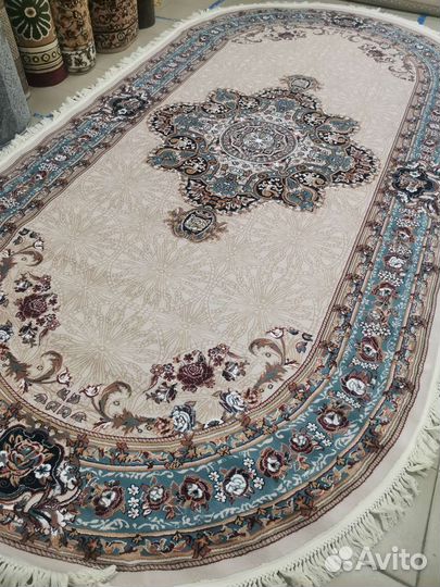 Ковёр овал голубой 2х4 в магазине 