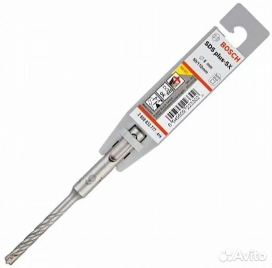 Бур SDS-plus 5-X bosch 6х 50/110 мм 2608833777