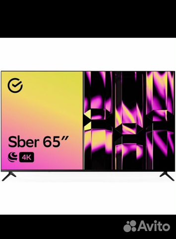 Телевизор Sber SDX-65U4124B, 65"(165 см), UHD 4K