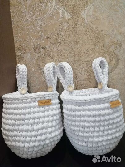 Корзинка вязаная
