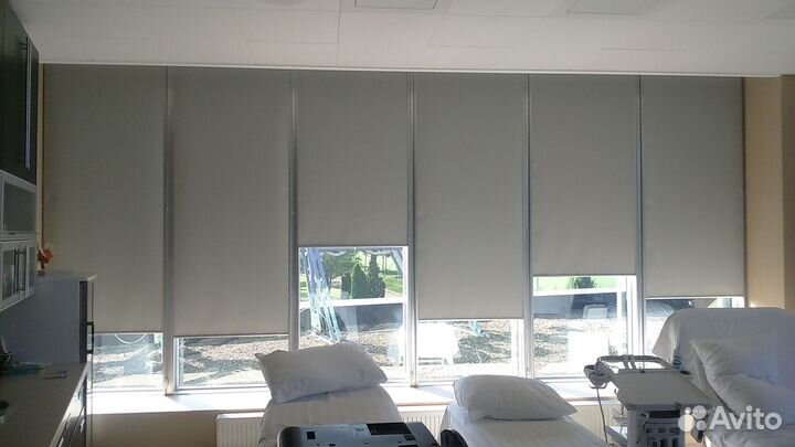 Жалюзи рулонные блэкаут сиде во серый