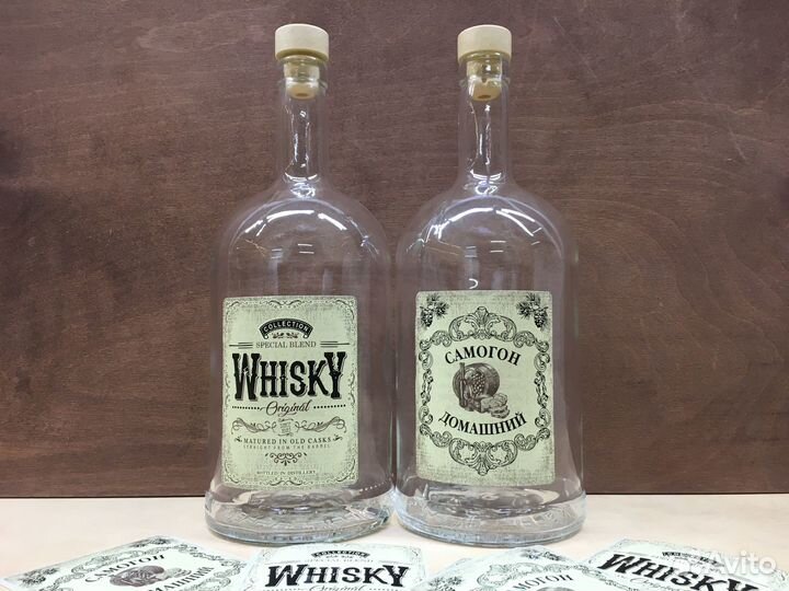 6шт 1л стеклянная бутылка абсолют комплект