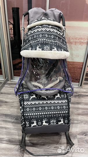 Санки коляска galaxy