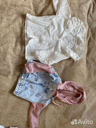 Детская одежда для девочек 80 86 пакетом