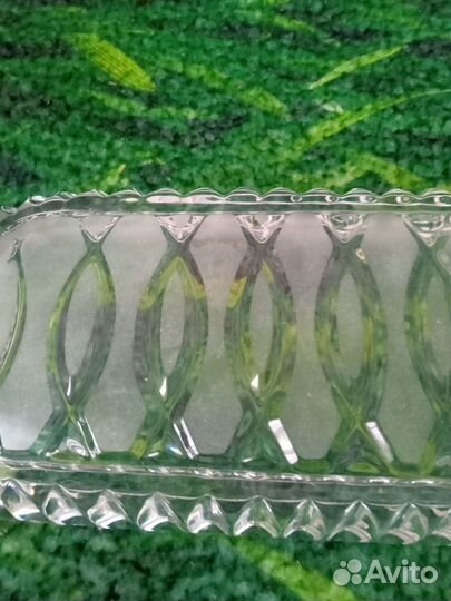 Селедочница, хрусталь,СССР, новая