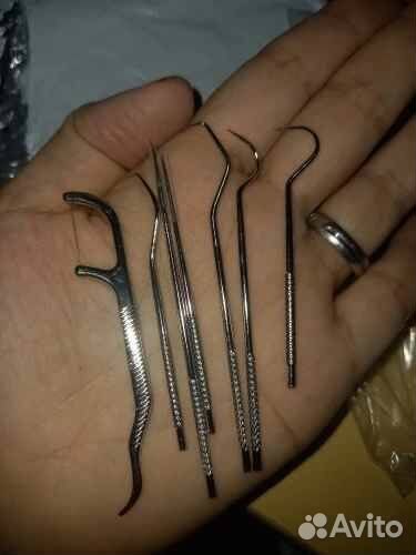 Набор из нержавеющей стали для чистки зубов.-7 пре