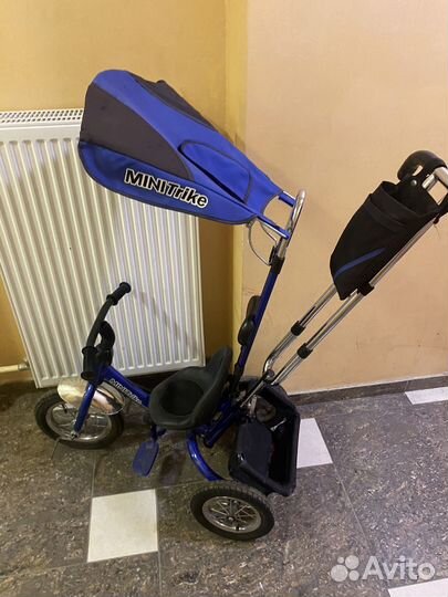 Детский велосипед с родительской ручкой бу