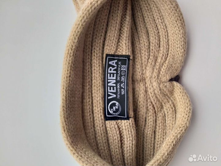 Повязка на голову вязаная