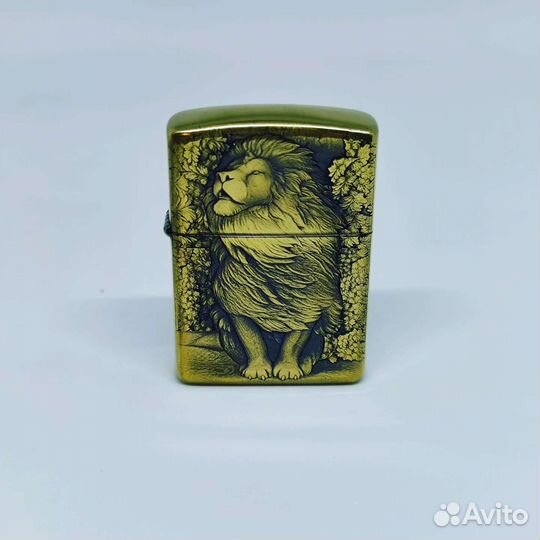 Zippo armor новая лев зажигалка бензиновая