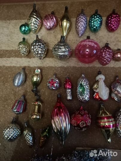 Елочные игрушки СССР одни лотом