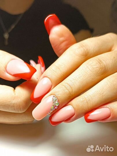 Гель-лак, наращивание, педикюр,брови