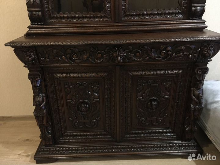 Старинный антикварный шкаф-буфет, XIX век, Франция