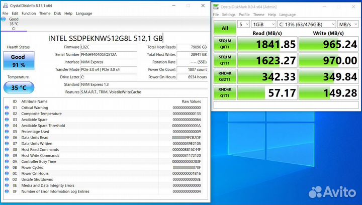 SSD диски 512 гб M.2 NVMe оригинальные