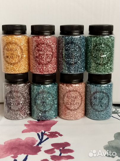 Мерцающая морская соль для ванны с шиммером