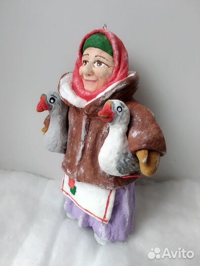 Ватные елочные игрушки