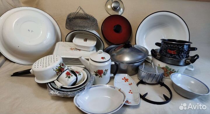 Советская посуда. Кастрюли