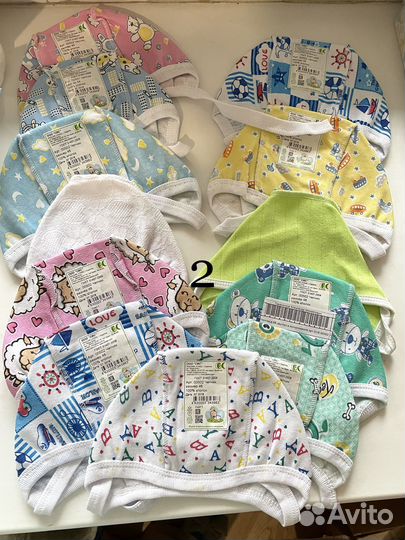 Чепчики, шапочки для новорождённых