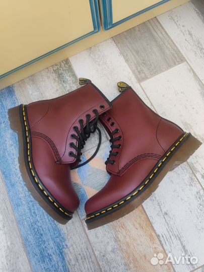 Ботинки 38 размер Dr martens 1460 вишневые