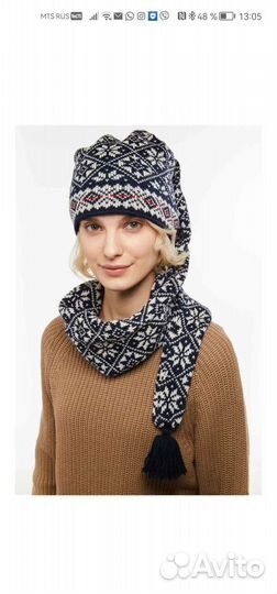 Шапка шарф