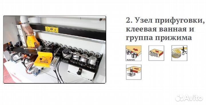 Кромкооблицовочный ст. с узлом прифуговки OF MZK-4