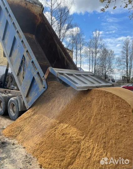 Песок карьерный. Песок для стяжки