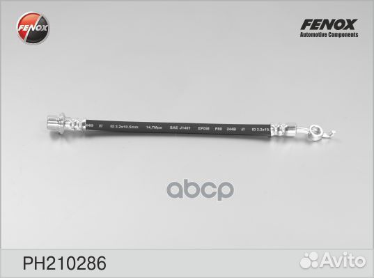 PH210286 fenox Тормозной шланг PH210286 fenox